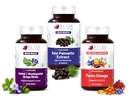 Bliss Welness Complete Wellness Combo | Veg Omega 3 5 6 7 9, Saw Palmetto & Brain Booster | Supports Heart, Brain, Hair, Skin, Joint, Memory, Focus & Prostate Wellness | Plant Based Supplement
