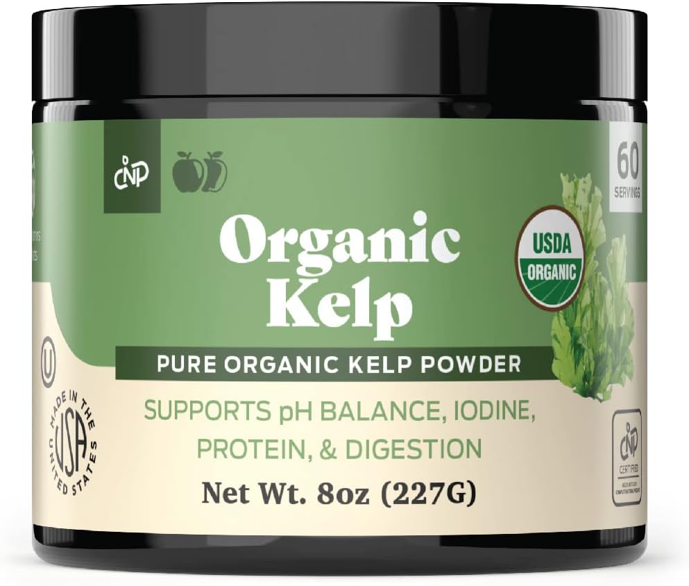 Powder Kelp Organik 8oz & Pure Alfalfa Leaf 100 Capsules Bundle