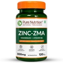 PURE NUTRITION NATURAL TREASURES Zinc ZMA Supplements for Men and Women | Zinc Magnesium Tablets for Muscle Recovery, Bone Support, Stress Relief and to Enhance Sleep Quality (120 Tablets)