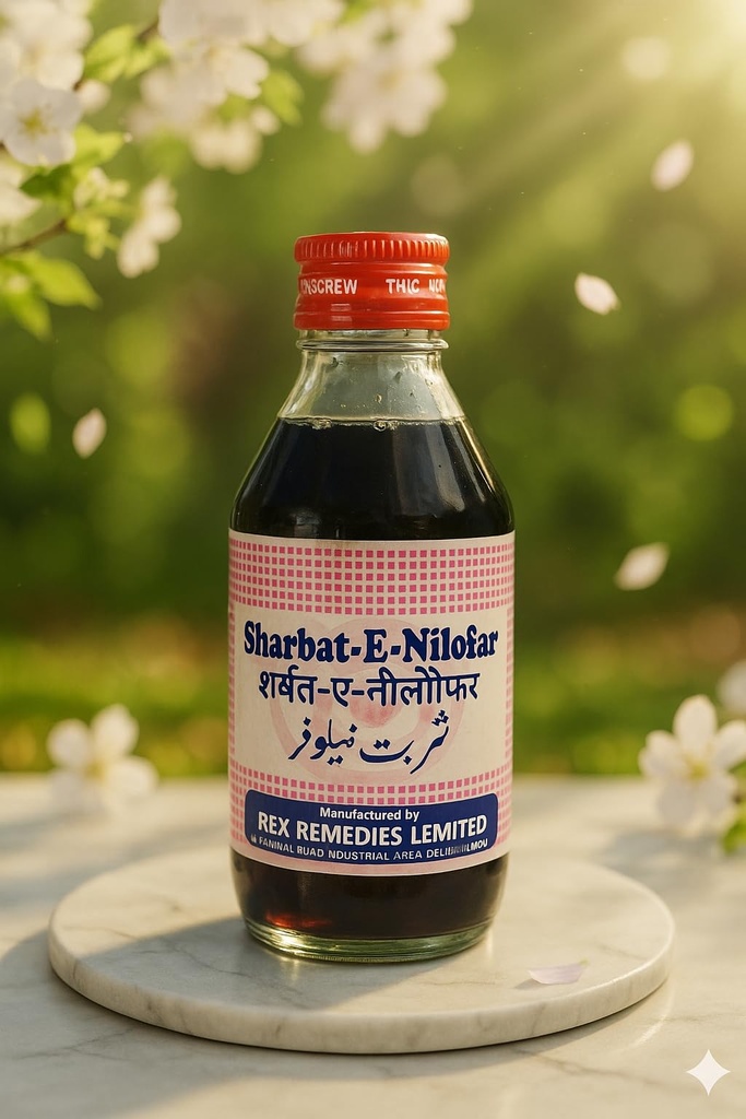 R R Sharbat Nilofar (Lotus Syrup 200ml 3PCS