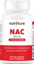 NAC Supplement N-Acetyl Cysteine Liver Supplement with Selenium & Molybdenum for Liver Health | N-Acetyl Cysteine 600 mg 100 Capsules