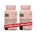 SheNeed Calcium & Vitd3 Supplement For Bone & Muscle Health, Immunity Booster With Magnesium, Zinc & Iron For Men & Women Veg Tablets, 60 count
