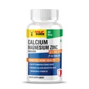 Wild Buck Nutrition Calcium Magnesium Zinc with Hadjod Extract | Vitamin D3 + K2-7 | Bone, Joint & Muscle Health Supplement for Men & Women | Boosts Calcium Absorption | 30 Vegetarian Tablets | Made in India
