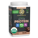 Sunwarrior Organic Plant Based Protein Powder | Vegan Organic Protein Powder with BCAA Amino Acids Plus Recovery Minerals & Botanicals | Non-GMO Soy Dairy & Gluten Free (Chocolate, 20 Servings)