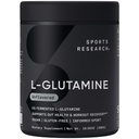 Sports Research L-Glutamine - Workout Recovery, Immune Health & Gut Health Support - 5 G Per Serving - 10.58 Oz