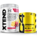 Cellucor Pre Workout & BCAA Bundle, C4 Original Pre Workout Powder, Fruit Punch, 30 Servings + XTEND BCAA Powder, Knockout Fruit Punch, 30 Servings