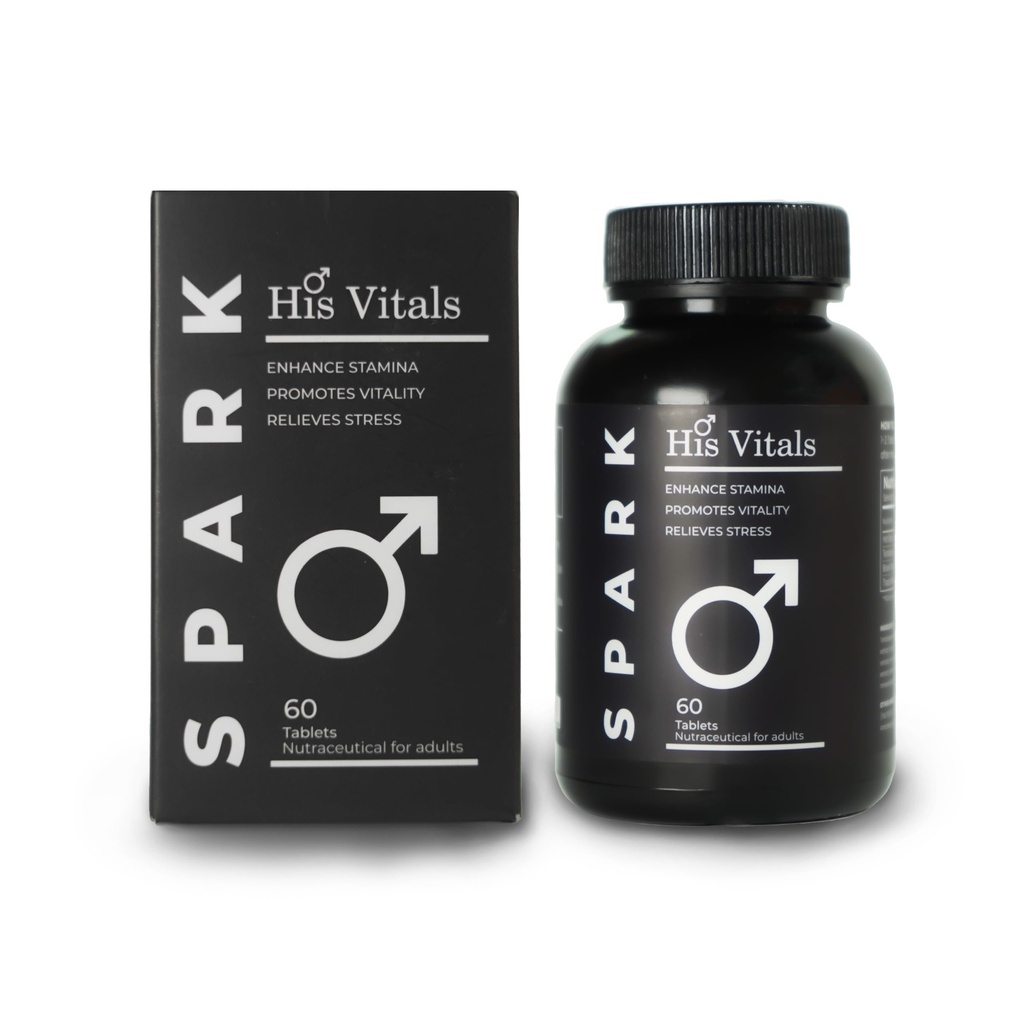 Spark packed with L-Carnitine, L-Citrulline, B-Alanine, L-Arginine, Ashwagandha, Ginsneg, Gokshura | Post Workout & Pre Workout Supplement -Veg Capsules 60 Count