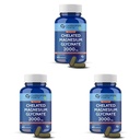 Carbamide Forte Chelated Magnesium Glycinate Supplement 2000mg Per Serving | Magnesium Supplement Supports Muscle Recovery & Better Sleep -60 Veg Tablets (Pack of 3)