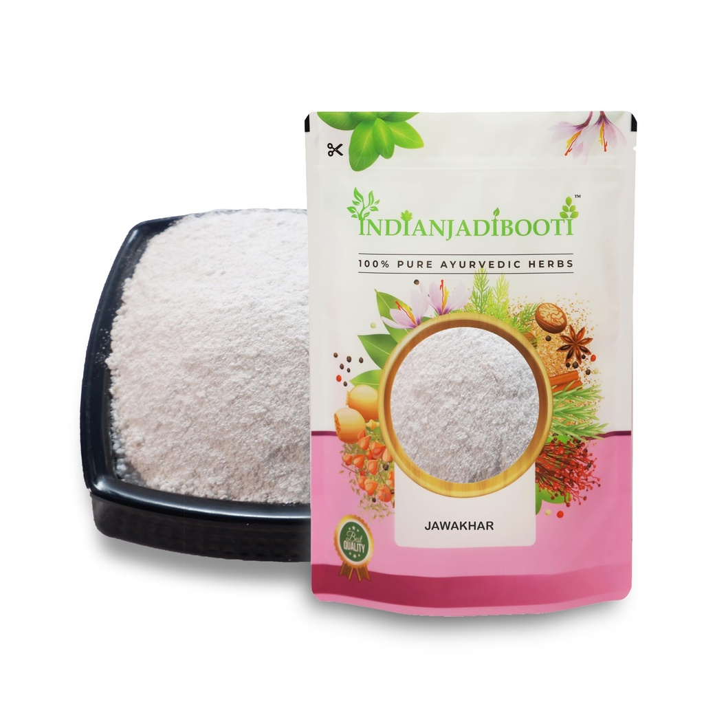 IndianJadiBooti Jawakhar Powder (Yavakshar) | 2 Pack of 400g (Total=800g) | Food Grade Pearl Ash (Potash) | Pure Potassium Carbonate | Traditional Alkaline Agent for Culinary & Ayurvedic Wellness