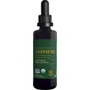 Global Healing Center - Ginseng - Organic Raw Herbal Extract - Liquid Panax Supplement Drop Promotes Energy - Korean and Siberian Ginseng Supplement, Maca, Ashwagandha - Non-GMO - 2 Fl Oz