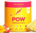 EBOOST POW Natural Pre Workout Powder - 20 Servings - Trópusi puncs - A Pre Workout Supplement for Performance, Joint Mobility Support, Energy, Focus - Men & Women - Non-GMO, Gluten- Free, No Creatin