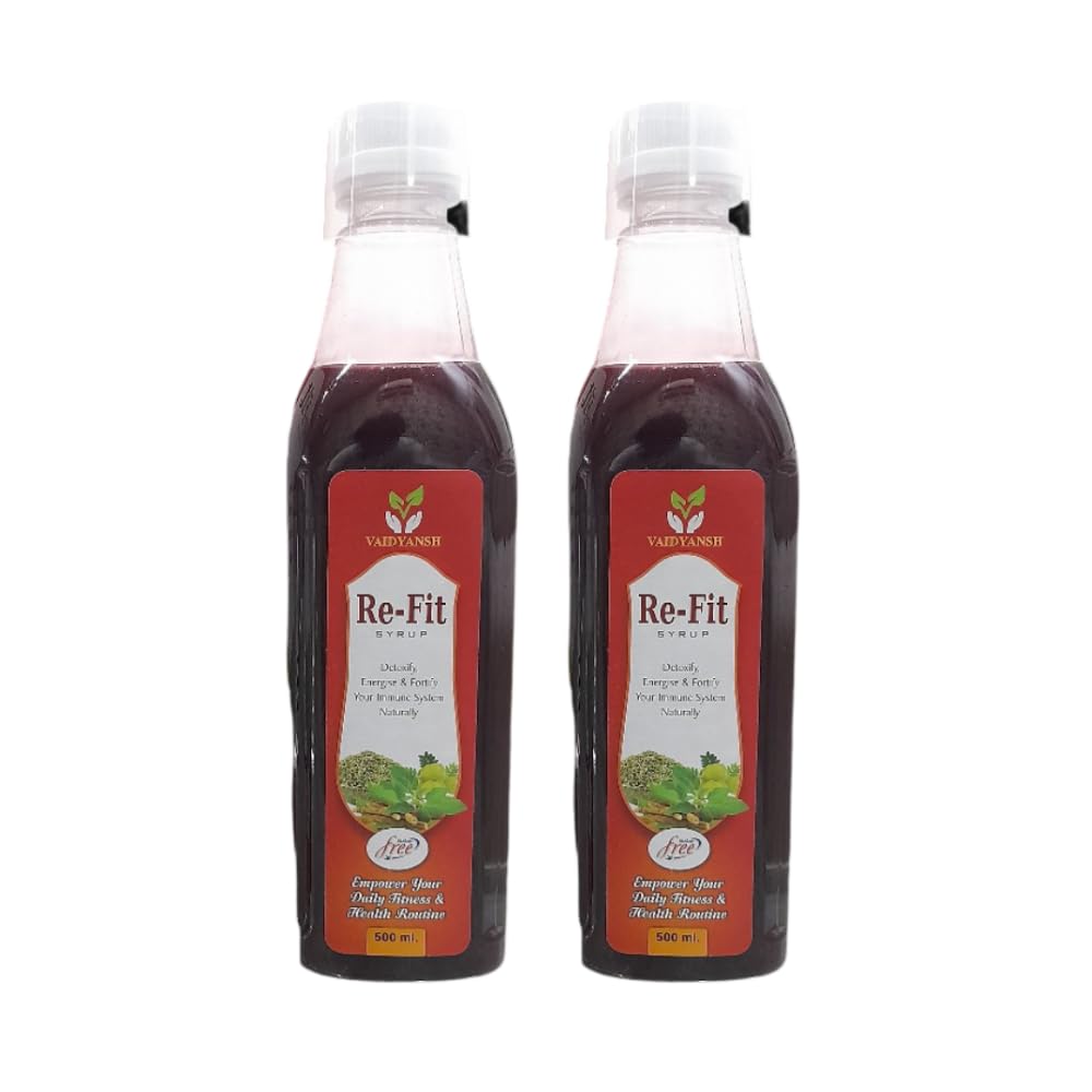 Re-Fit Ayurvedic Health Syrup, 500ml (Pack of 2)