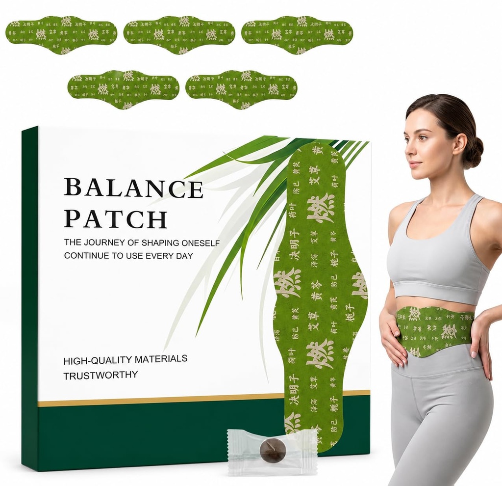 Japanese Herbal Balance Patch for Abdomen, Comfortable Self-Adhesive Wellness Sticker, Easy-to-Apply Daily Body Care, Premium Quality, Pack of 5
