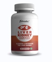 Liver Kidney Detox | Liver Detox Capsules with Herbal Extracts | Kidney Cleanse & Liver Support Supplement | Antioxidant Detox Formula | 60 Vegetarian Capsules | 30 servings