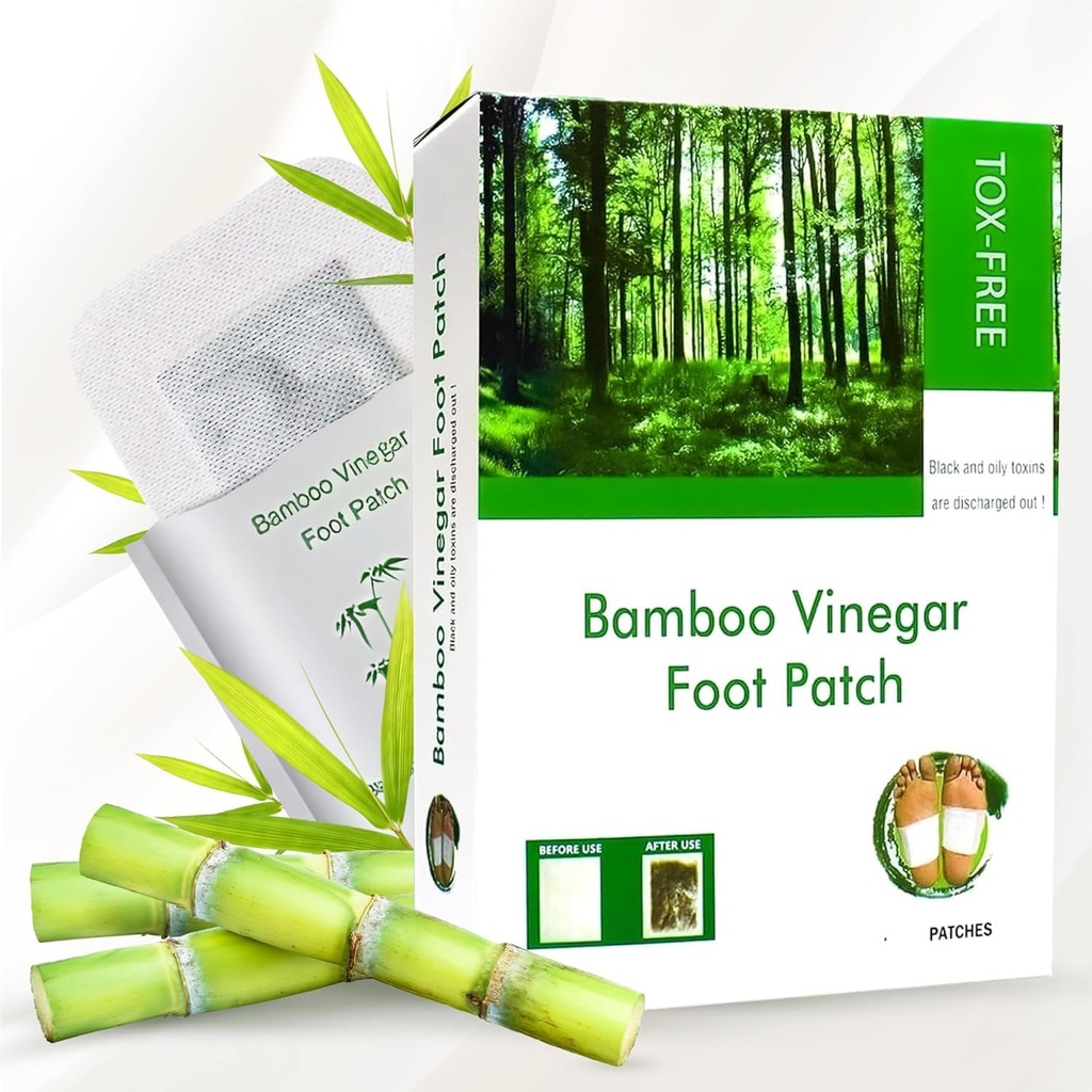 Detox Foot patches, Pain Relief Detox patch, Cleansing Toxin Remover Foot Pads, Detoxify Stress Relief Sleep Patch for Detoxification, For Men & Women (1 BOX = 10 Patches) (1)