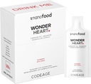 Codeage Wonder Heart Liquid CoQ10 Liposomal Ubiquinone Suplemento, Coenzyme Q10 Heart Vitamins, Sunflower Phosphatidylcoline Vegan Blend, Raspberry Flavored Softgel, Pack de 30 Pouches