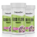 NaturalSlim Good Flora, Probiotics for Women & Men - Gut Health Supplements with 7 Powerful Strains for De-Bloating & Vitality - Probiotics for Digestive Health, 60 Vegetarian Capsules, 3 Pack
