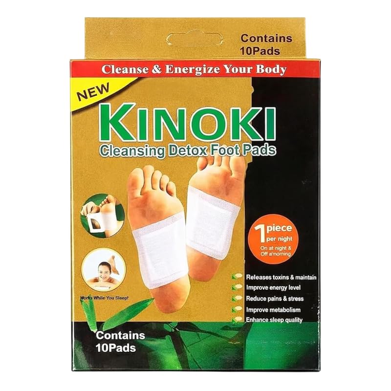 KRIXA Foot Care Patches Ginger and Salt Adhesive Foot Pads for Night Use Comfortable Foot Care Patches for Relaxation and Daily Wellness Pack of 10