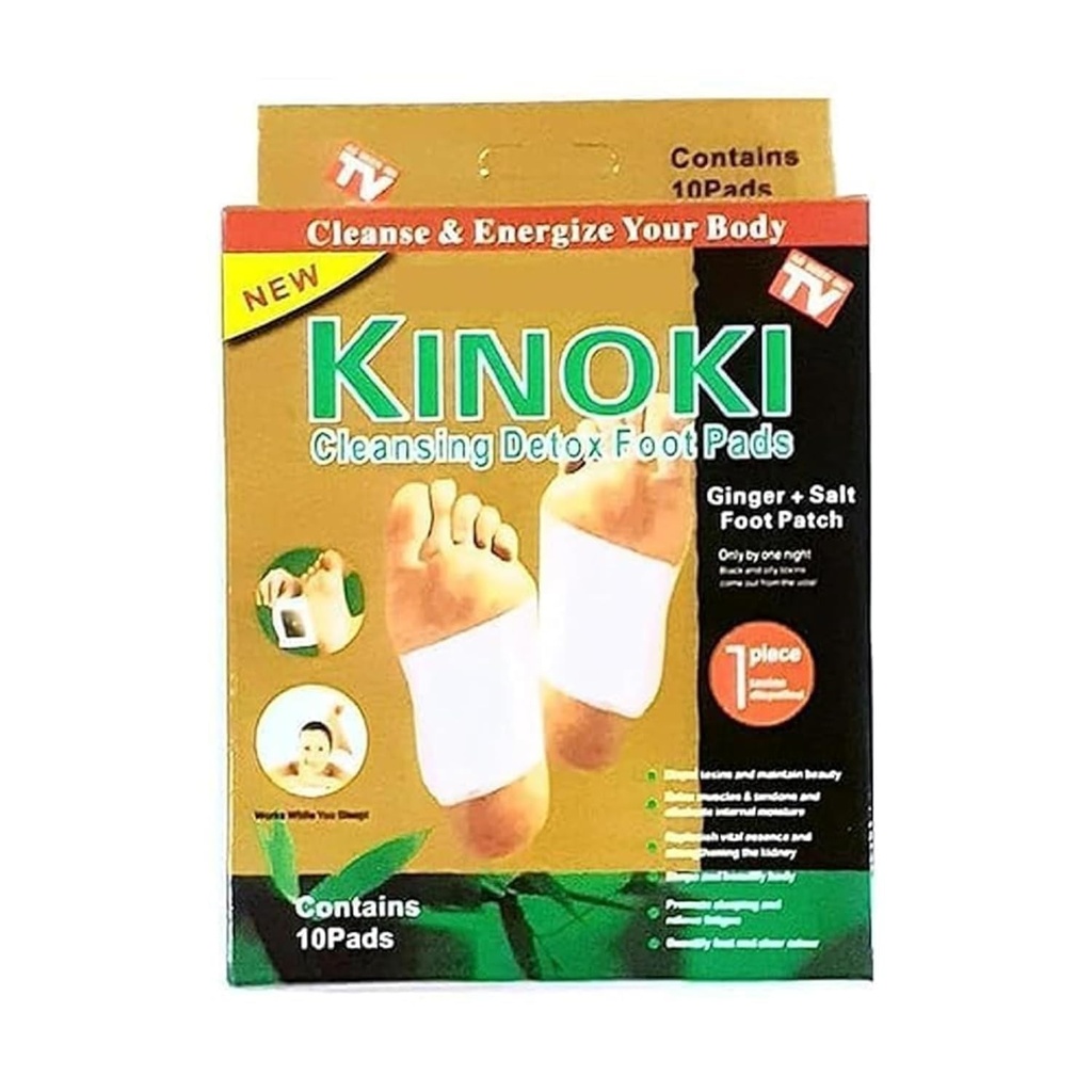 Kinoki Detox Foot Patch (10 Pcs) | Overnight Foot Care Patch for Relaxation & Tired Feet | Easy to Use Wellness Foot Patches