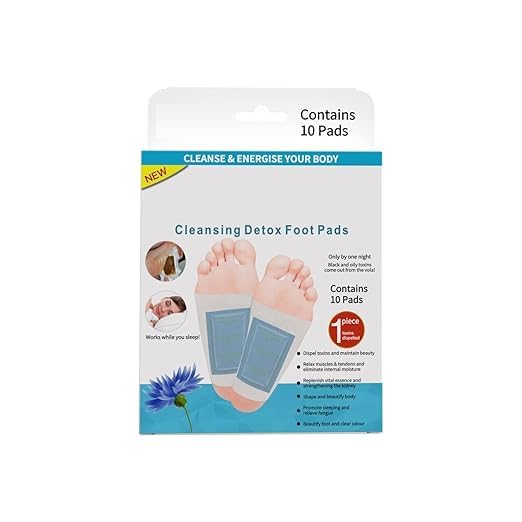 Detox Foot Patches Pain Free Foot Pads for Stress Relief Sleep Remove Cleansing Detox Foot Patches Kit Natural ingredients Toxins Ginger Foot Detox Pads