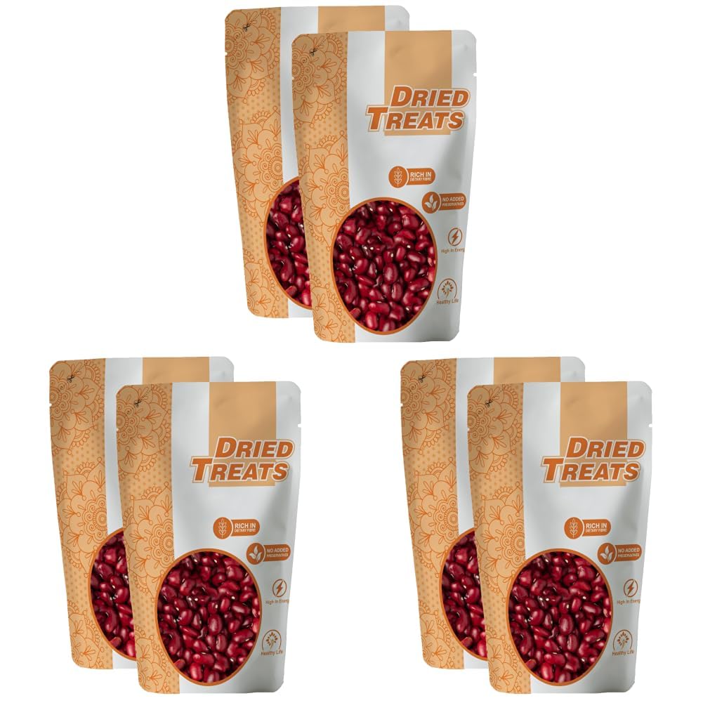 Dried Treats Lobia Lal 1000g (500g X 2) – Easy-to-Cook Red Beans High in Protein & Fiber | Lal Lobia Ideal for Traditional Indian meals like Salad, Curry & Chaat more Simple recipies | Helps in Digestion and Keeps You Energetic