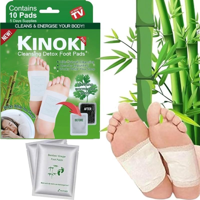 GOVINDGOPAL Kinoki Detox Foot Patch with Wormwood – New Formula for Toxin & Impurity Removal
