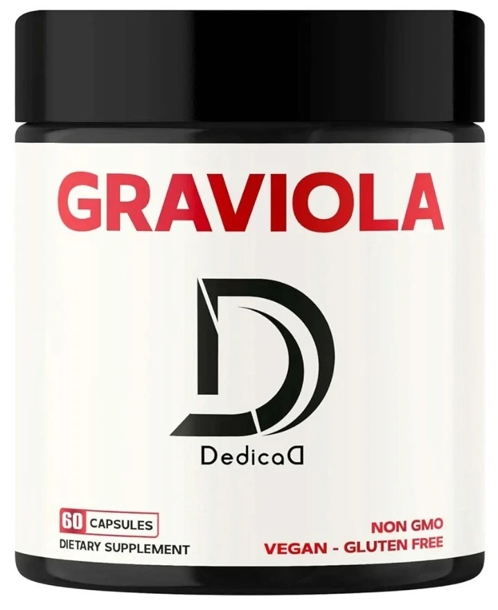 Pure Graviola Soursop Capsules Organic - 1000Mg Per Serving 60 Count......... 256