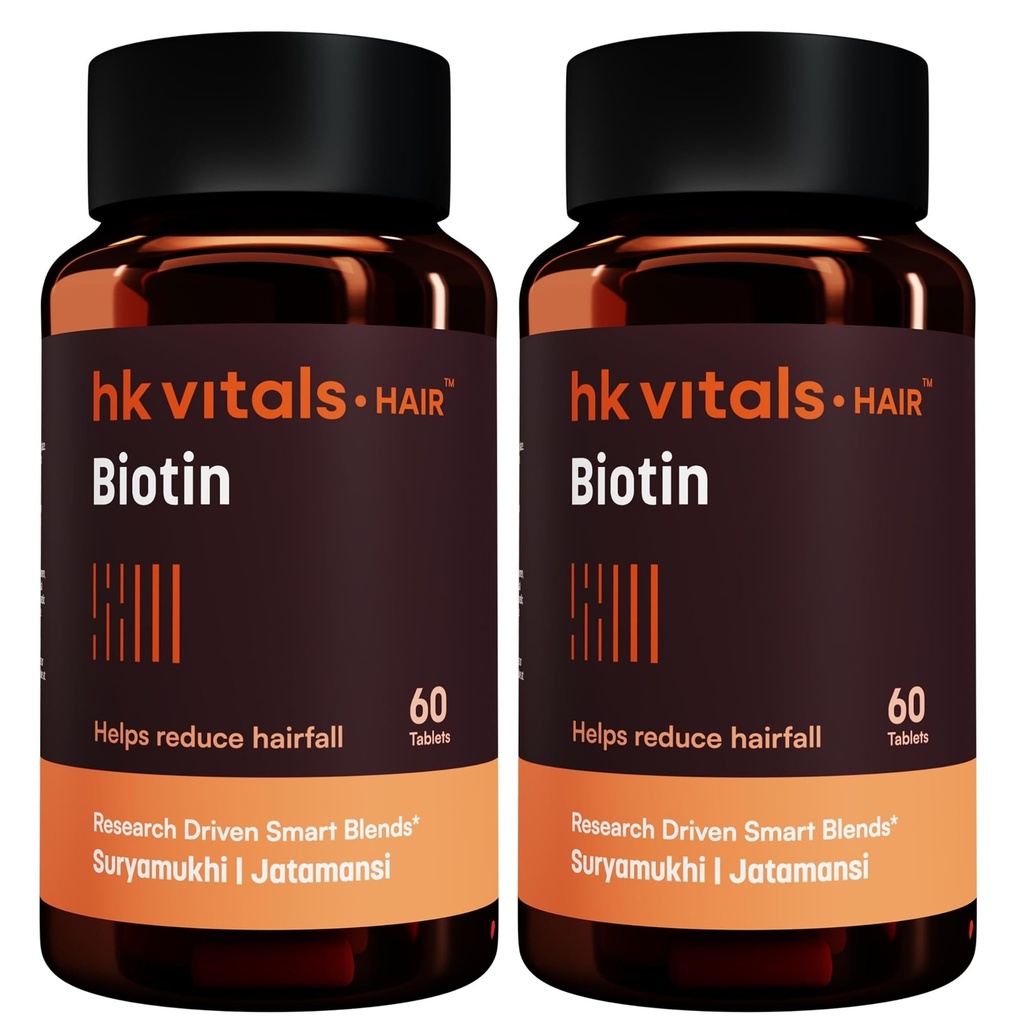 hk vitals Biotin, 2 x 60 Tablets