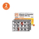 Limcee Chewable Natural Vitamin C Chewable Tablets 500mg || Tangy Orange Flavour || Boost Immunity || Supports Energy || Antioxidant || Skin Care || Men and Women -15 Tabs (Pack of 2)