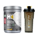 MuscleBlaze Micronised Creatine Monohydrate CreAMP Powder, 320g + Shaker