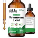 Wild & Organic Gymnema Sylvestre Extract Drops - Sugar-Free Gymnema Sylvestre Supplements - Gurmar Powder Based Tincture - Vegan, Alcohol-Free Leaf Liquid Drops - 4 fl oz