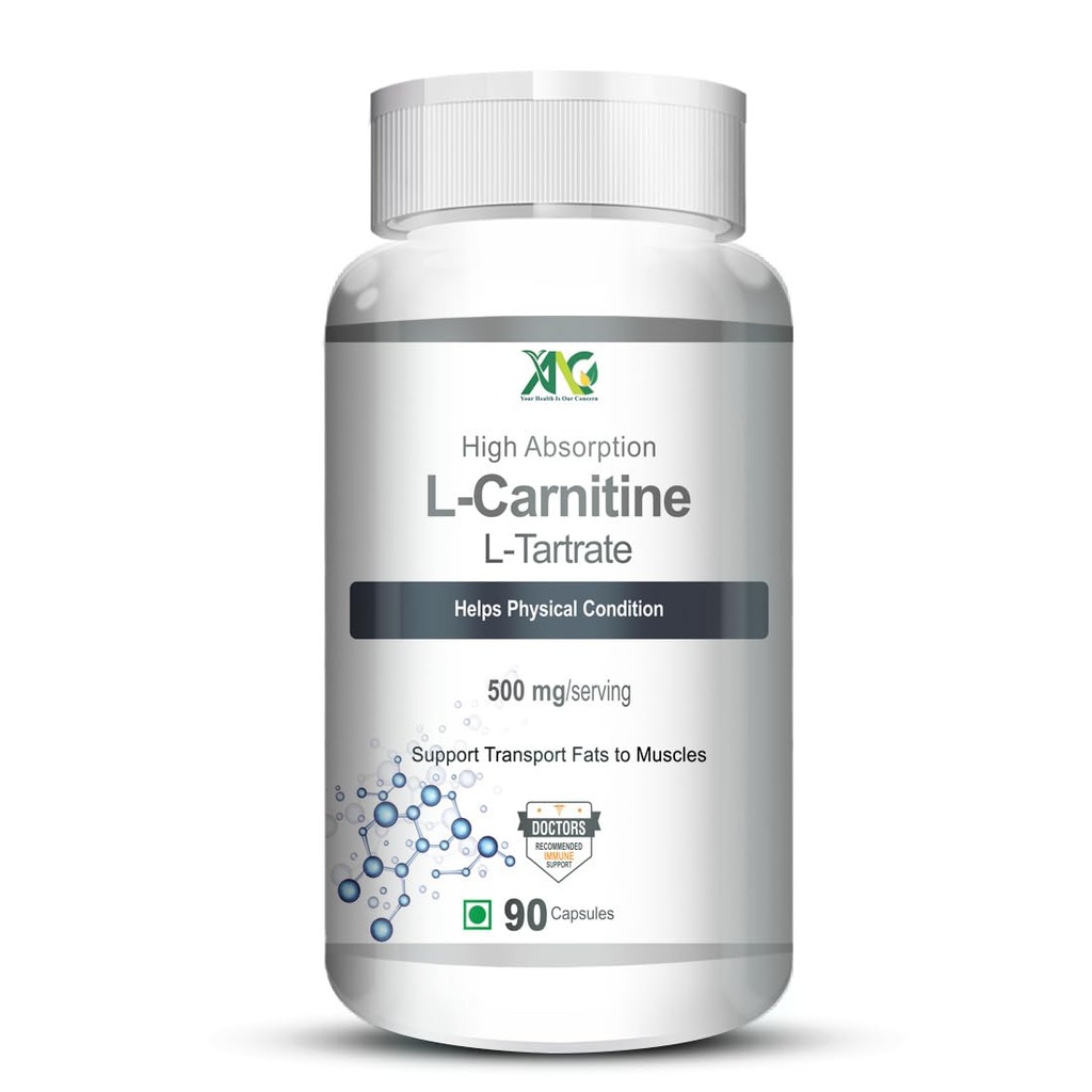 ANC Acetyl L-Carnitine (ALCAR) 500mg | Supports Brain Health, Mental Focus & Energy | Fat Metabolism & Muscle Recovery | 90 Veg Capsules