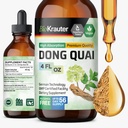 BIO KRAUTER® Menopause Supplements for Women* - Dong Quai Drops 4 Fl.Oz 56 Days of Supply - Vegan Angelica Root Tincture for Menopause Support - Alcohol & Sugar Free - Relaxation & Women's Wellness