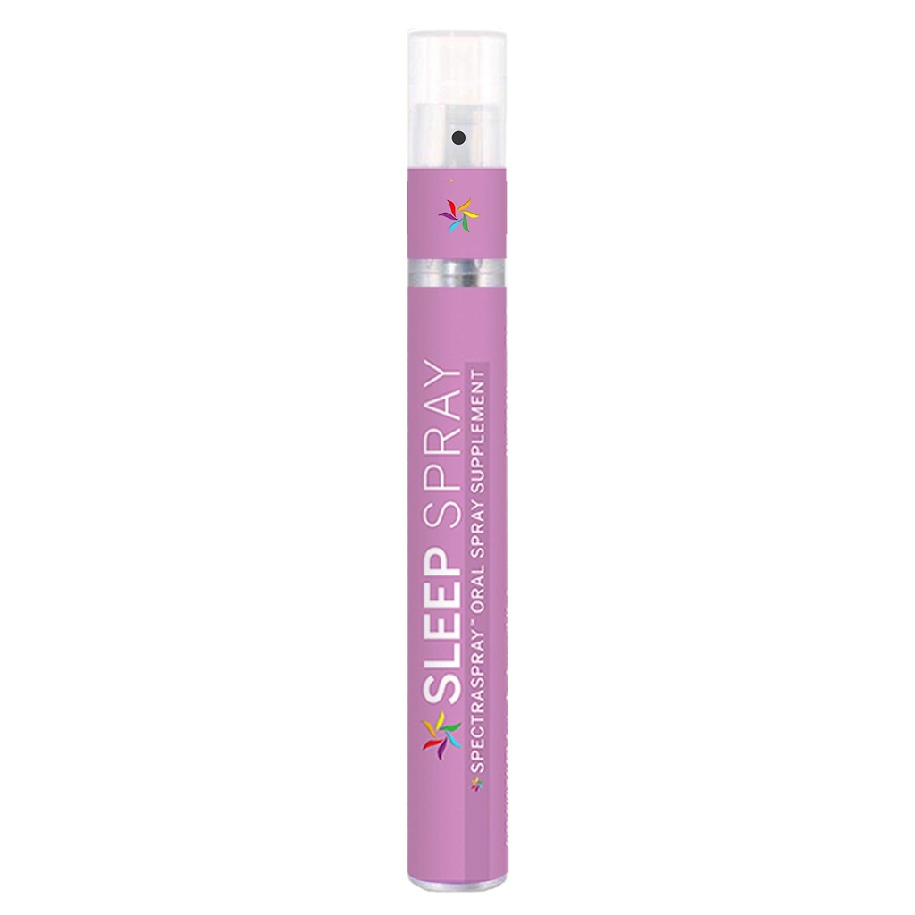 Spectraspray Sleep Support Spray (30 Day Supply) - Melatonin, 5-HTP, L-Theanine, & Herbal Extracts, Spearmint Flavor, TSA Safe & Fast Absorbing