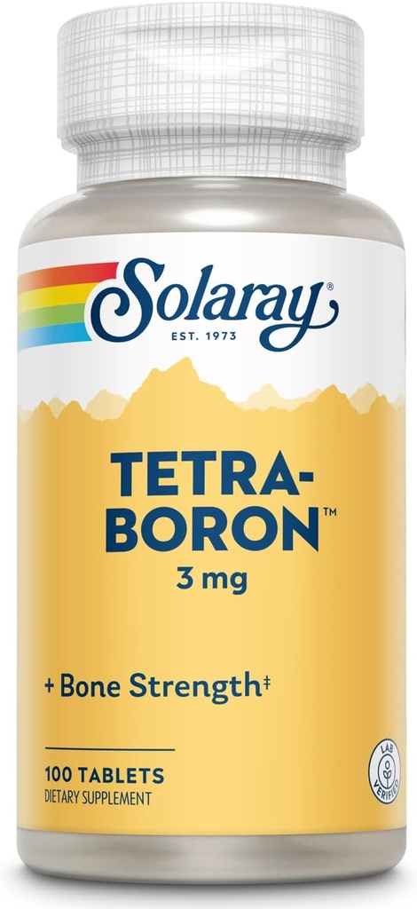 Solaray Tetra Boron 3mg Tablets | 100 Conde