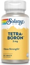 Solaray Tetra Boron 3mg Tablets   100 count