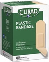 Bandagens de plástico de curad .75 X 3 polegadas 80 cada