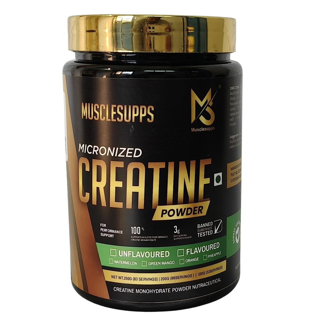 Micronised Creatine Monohydrate Powder 100 g Unflavoured | 3g Pure Creatine Per Serving | Faster Strength Power & Muscle Recovery | Zero Sugar & Additives | Banned Substance Tested Sports