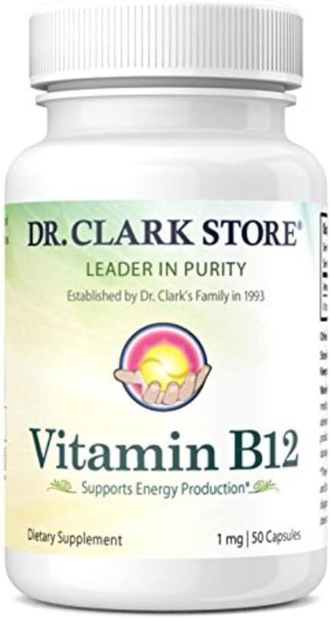 Dr. Clark Vitamina B12 Supliment, 1mg, 50 capsule Gelatină