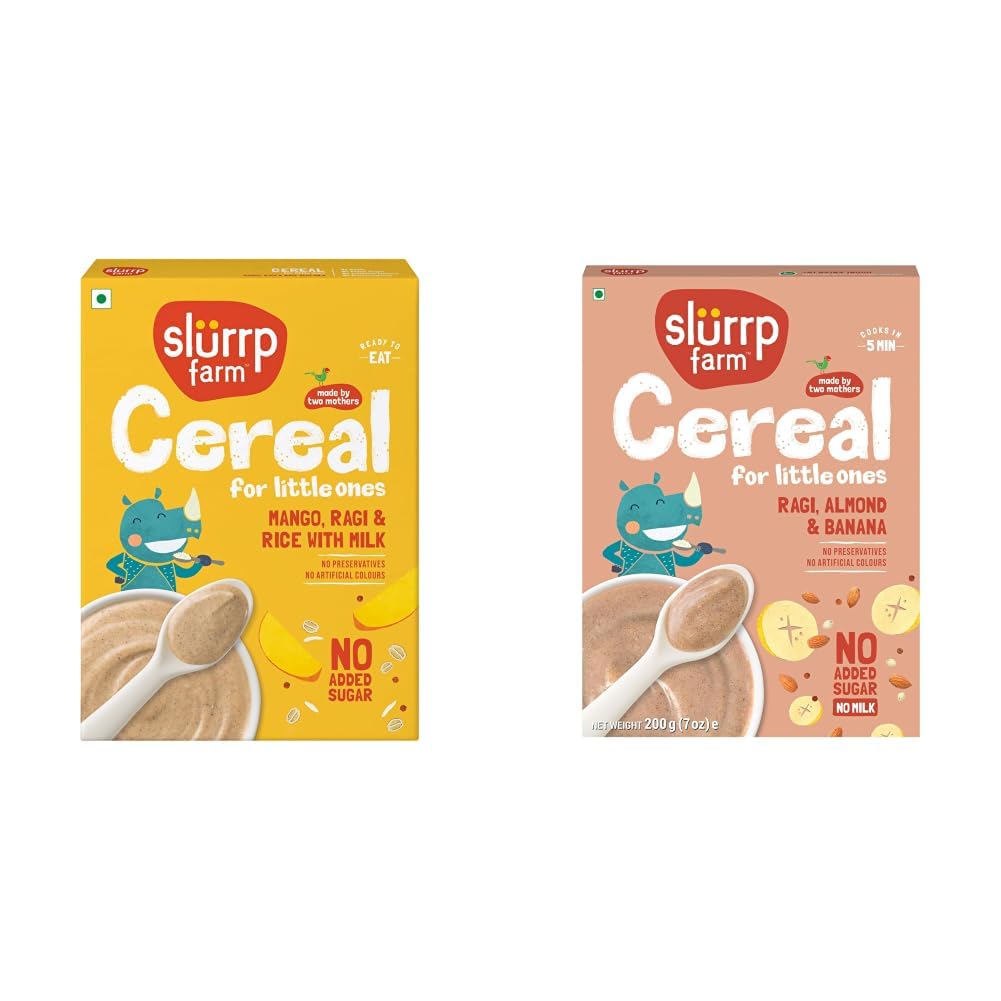 SLURRP FARM No Added Sugar Instant Cereal | 200 G + 200g