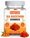 Sea Buckthorn Gummies for Kids & Adults –Real Fruit Pulp with Vitamin C, Zinc & Omega 3,6,7,9 | Immunity, Skin, Hair & Gut Health Support | WHO-GMP | 30 Gummies