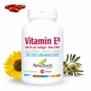 NEW ROOTS HERBAL Vitamin E Capsules (400 IU), Vitamin E8 Supplement with All 8 Tocopherols & Tocotrienols for Women & Men (120 Softgels)
