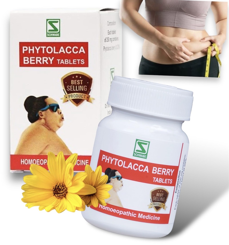 Willmar Schwabe Phytolacca Berry Tablets - 20g - Set of 1 Bottle - 1 MONTH COURSE