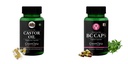 Castor-oil-vegetarian-capsules, Bc-caps-vaginal-capsules Combo | Convenient Nutrition & Wellness Routine | Multi-Product Pack