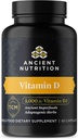 Suplimentul Antic de Nutriţie Vitamina D, 5000 UI Vitamina D pentru Suport Imun, Produs din Broth Bone şi Extract de ciuperci, Sprijină Inflamaţie sănătoasă, Paleo şi Keto Prietenos, 60 Capsule