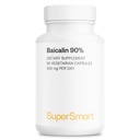Supersmart - 90% Baicalin 500mg per Day (Scutellaria Baicalensis) - Chinese Skullcap Extract Supplement | Non-GMO & Gluten Free - 60 Vegetarian Capsules