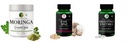 Moringa-oleifera-powder, Ease-spaz-vegetarian-capsules, Digestive-enzymes-60-vegetarian-capsules Combo | Convenient Nutrition & Wellness Routine | Multi-Product Pack