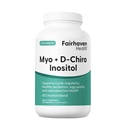 Fairhaven Health Myo-Inositol and D-Chiro Inositol for Women with PCOS | 40:1 Ratio | Inositol Supplement for Hormone and Ovarian Health | Myoinositol | Vitamin B8 | 240 Capsules