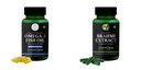 Fish-oil-double-strength, Brahmi-vegetarian-capsules Combo | Convenient Nutrition & Wellness Routine | Multi-Product Pack