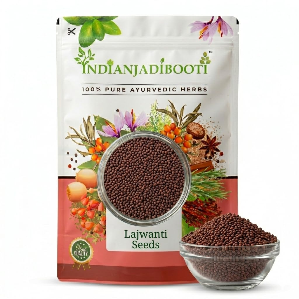 IndianJadiBooti Pure Lajwanti Seeds (Mimosa Pudica) | Traditional Botanical for Cooling Harmony, Systemic Vitality & Pitta Balance - 50g